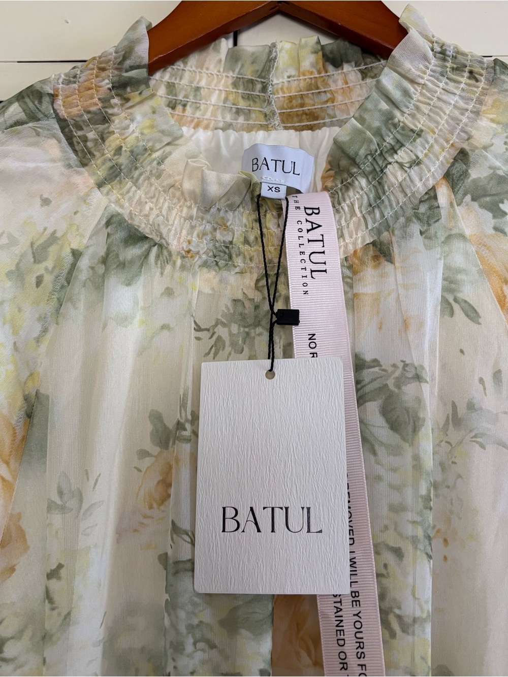 Batul The Collection Floral Maxi Dress Long Sleeve Tiered Boho Cottagecore XS - Picture 8 of 16